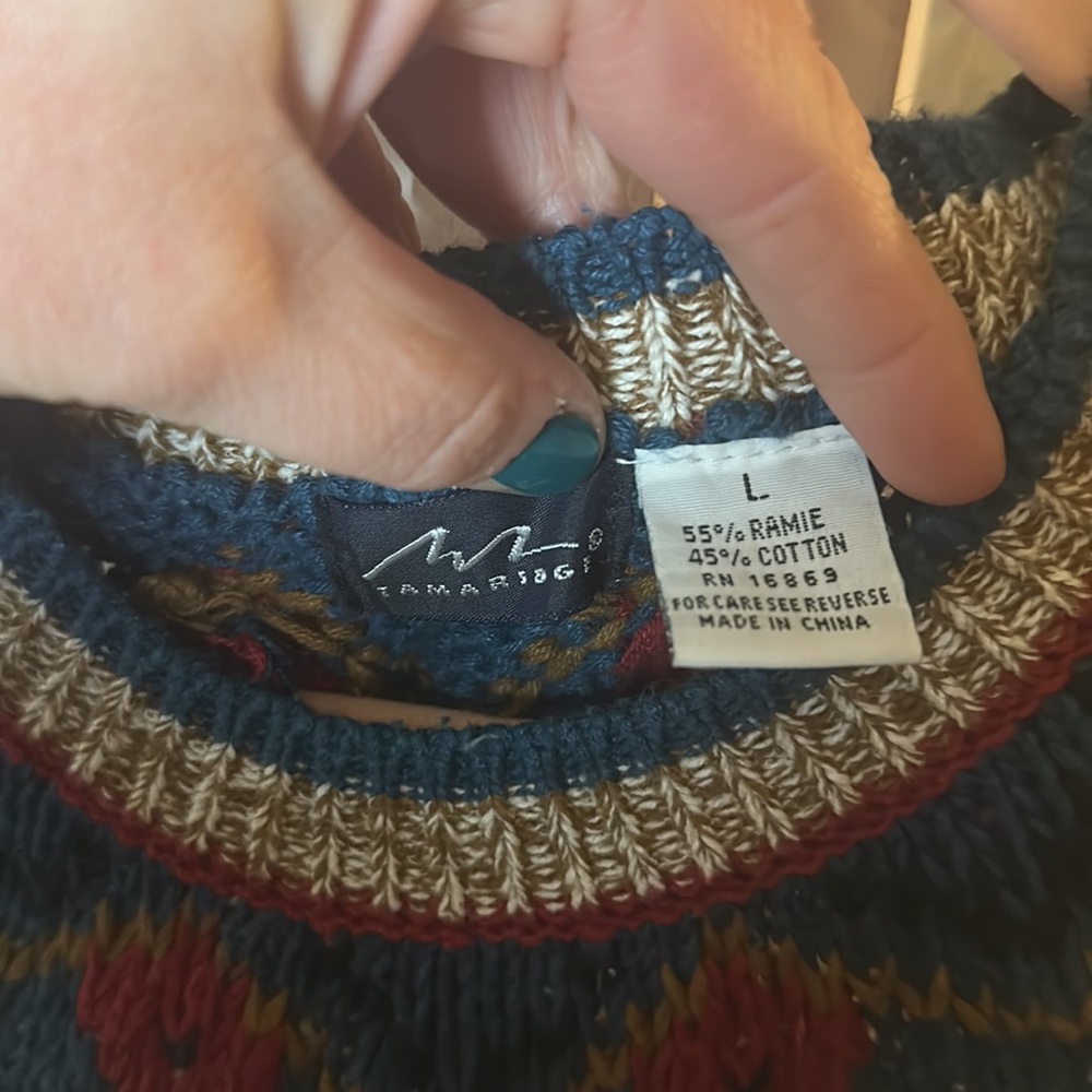 Vintage Tamaridge Knit Sweater Cotton Blend - Picture 4 of 6